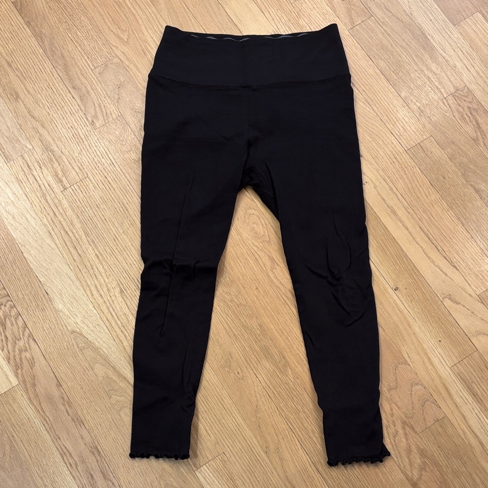 Spiritual Gangster Black Ribbed Leggings